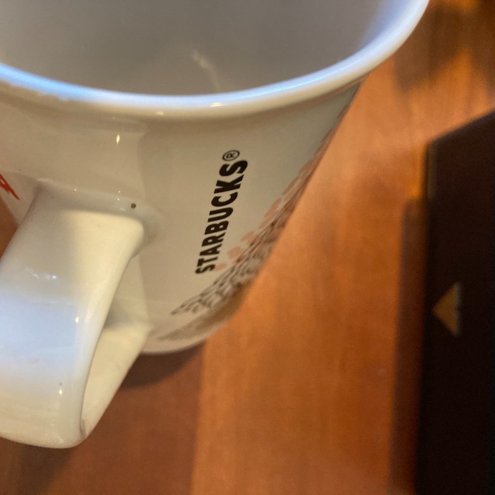 Starbucks 2017 Christmas tree coffee tea mugs 11 oz set of two. Excellent! - Picture 5 of 7